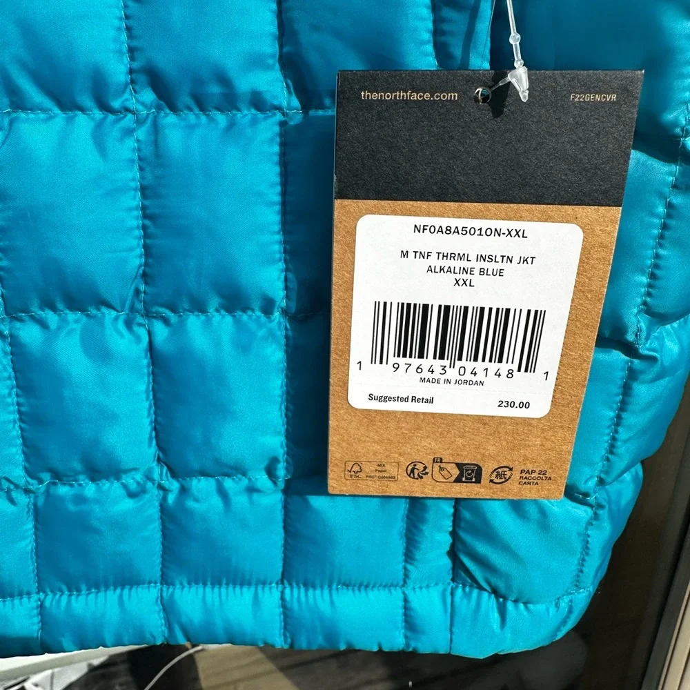 The North Face alkaline blue Quilted Jacket